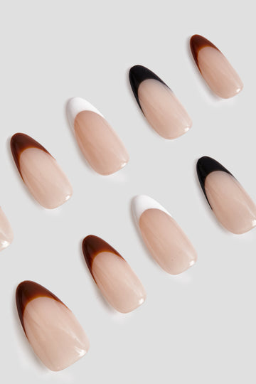 Smart Girls' fav French Nails(BROWN)