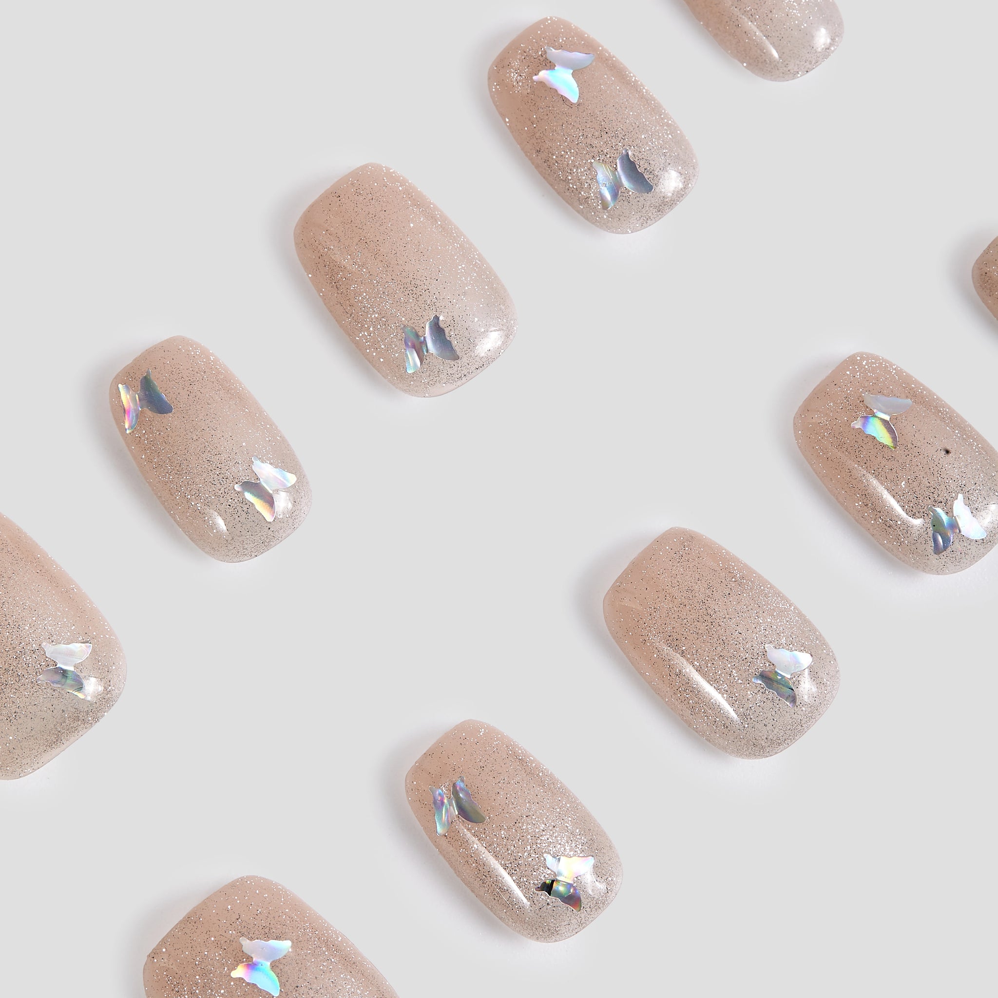 Pure look with Butterflies (BEIGE)